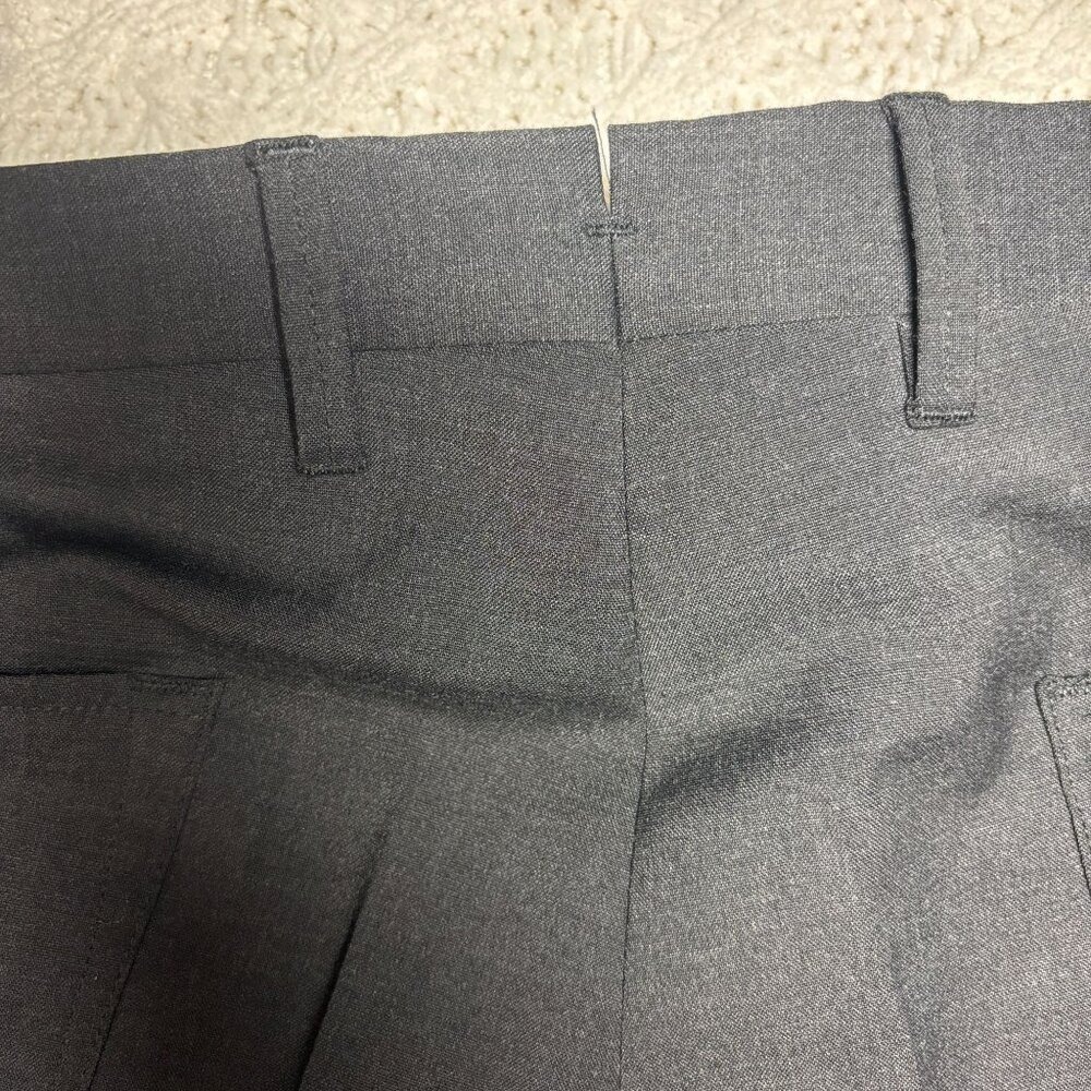 PT01 $395 Mens Pants Traveller Slim Fit 58EU W40" Wool Blend Charcoal Gray MINT - Picture 9 of 15
